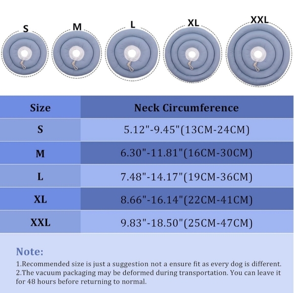 NWOT Dog Cone Collar for After Surgery Soft Pet Recovery Collar Size XXLarge - Picture 6 of 7